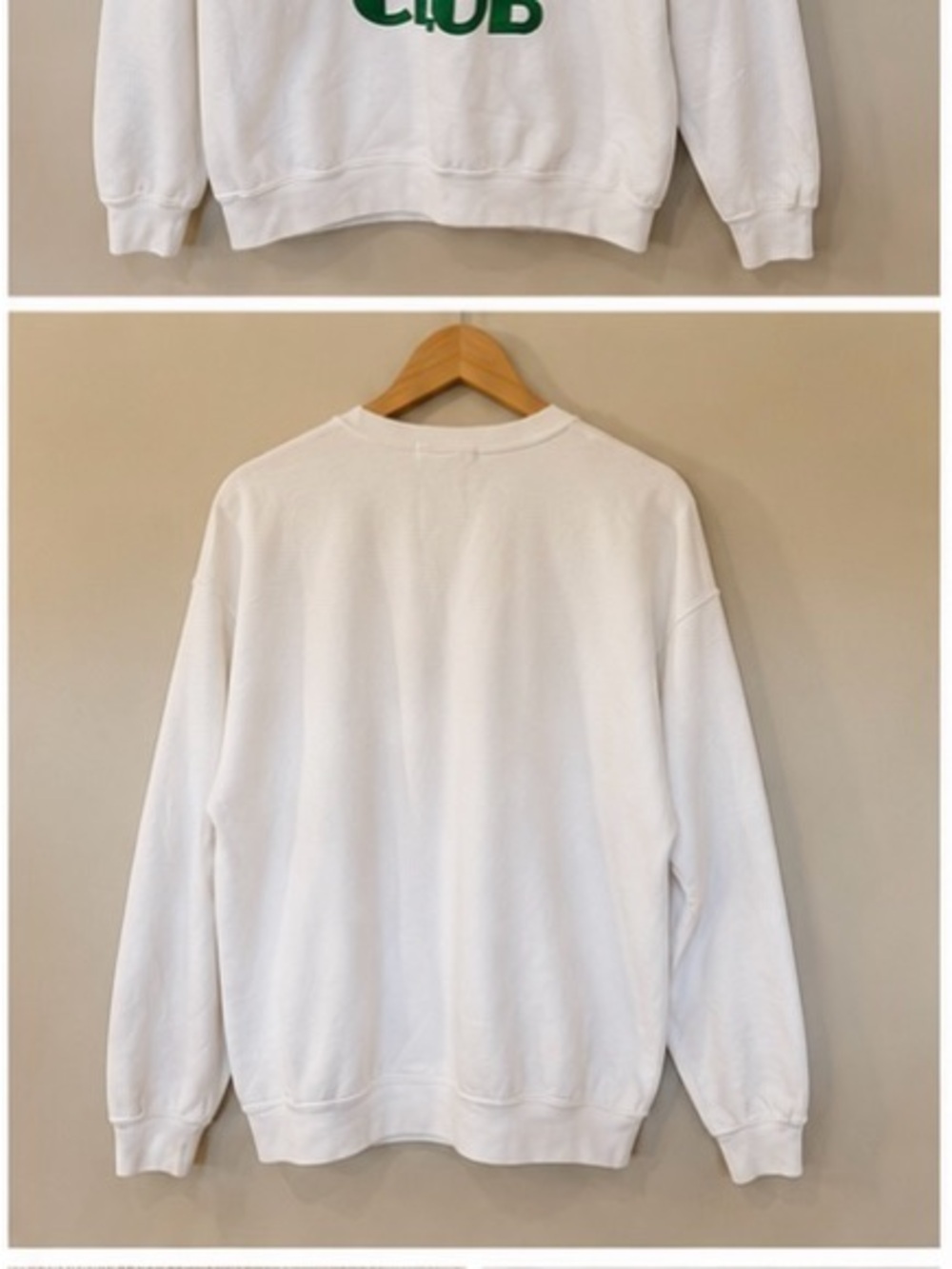 Project Social T Tennis Club Graphic Crewneck Sweatshirt White Men’s S/M Vintage - Picture 2 of 6